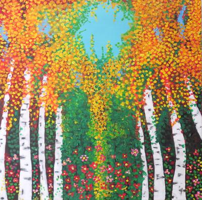 Golden Birch Trees