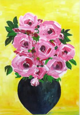 Pot of Roses